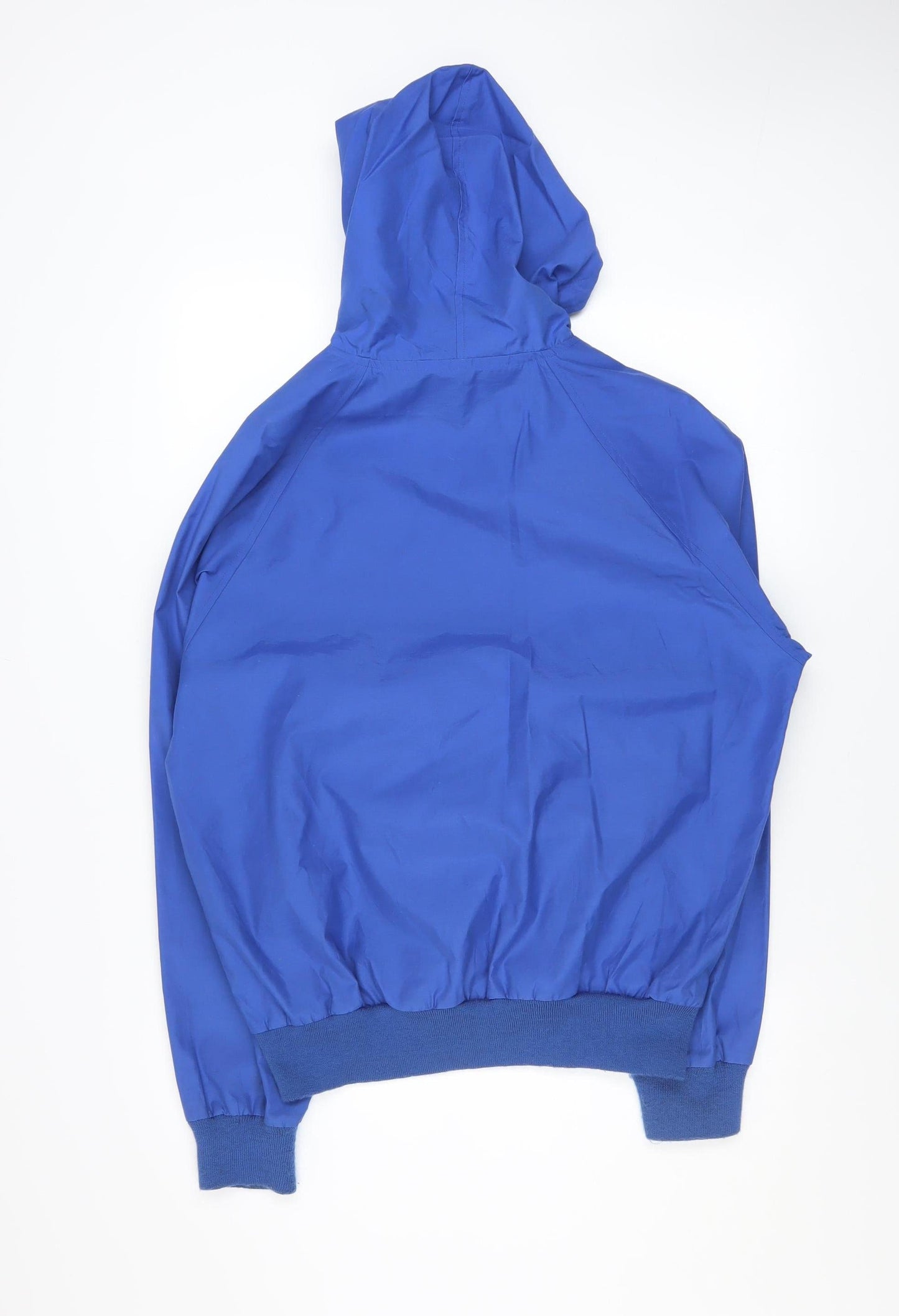 Lands' End Mens Blue Hooded Anorak Jacket Size M Regular Fit