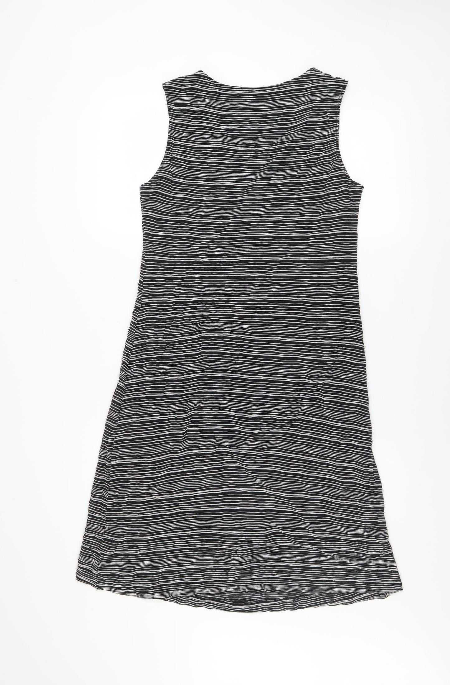 Evelin Brandt Berlin Women's Black Striped Tank Dress Size 10