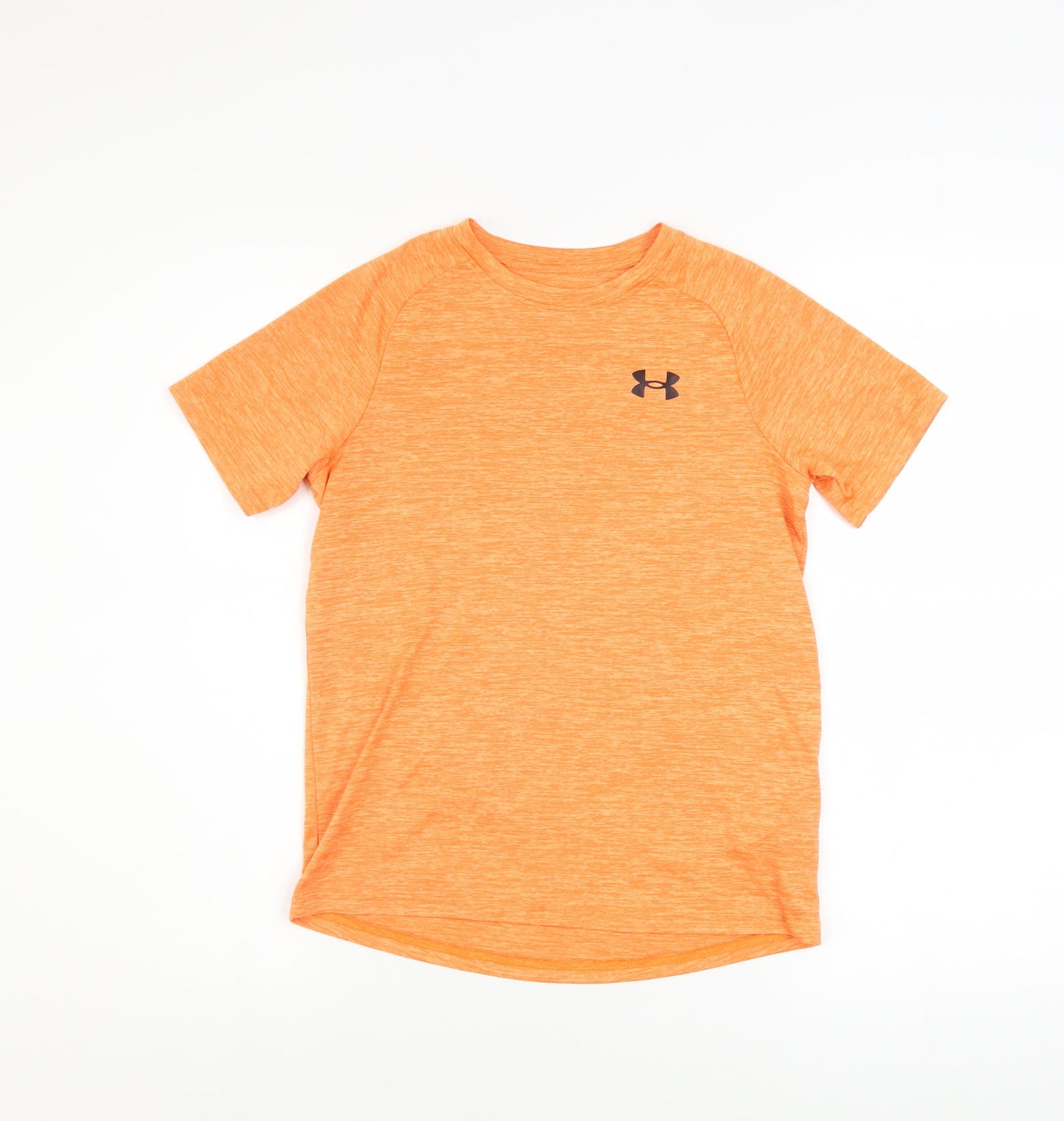 Under Armour Boys Orange Moisture Wicking Sports T-Shirt Size 10-11 Years