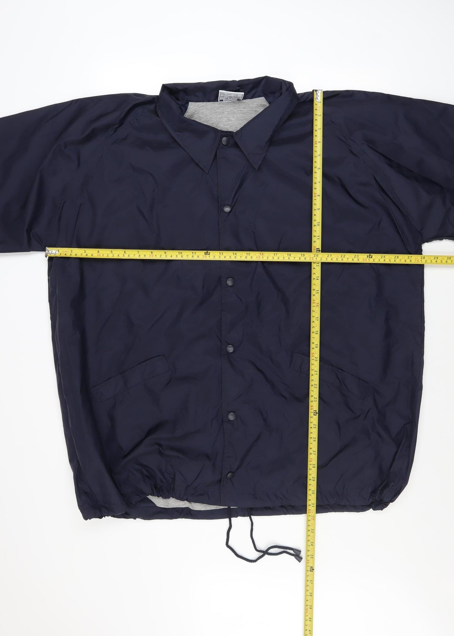 Atlantic Men's Blue 2XL Windbreaker Nylon Jacket Lightweight Casual