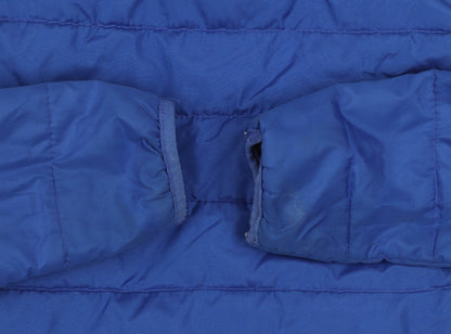 Additional view of Regatta boys’ blue hooded puffer jacket 9-10 years insulated winter coat