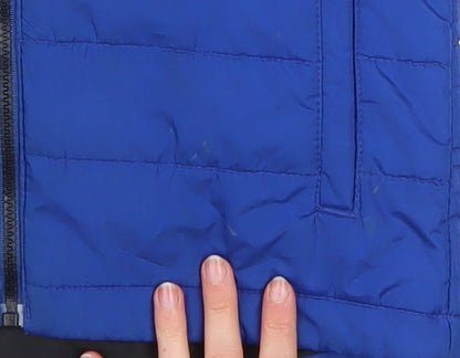 Additional view of Regatta boys’ blue hooded puffer jacket 9-10 years insulated winter coat