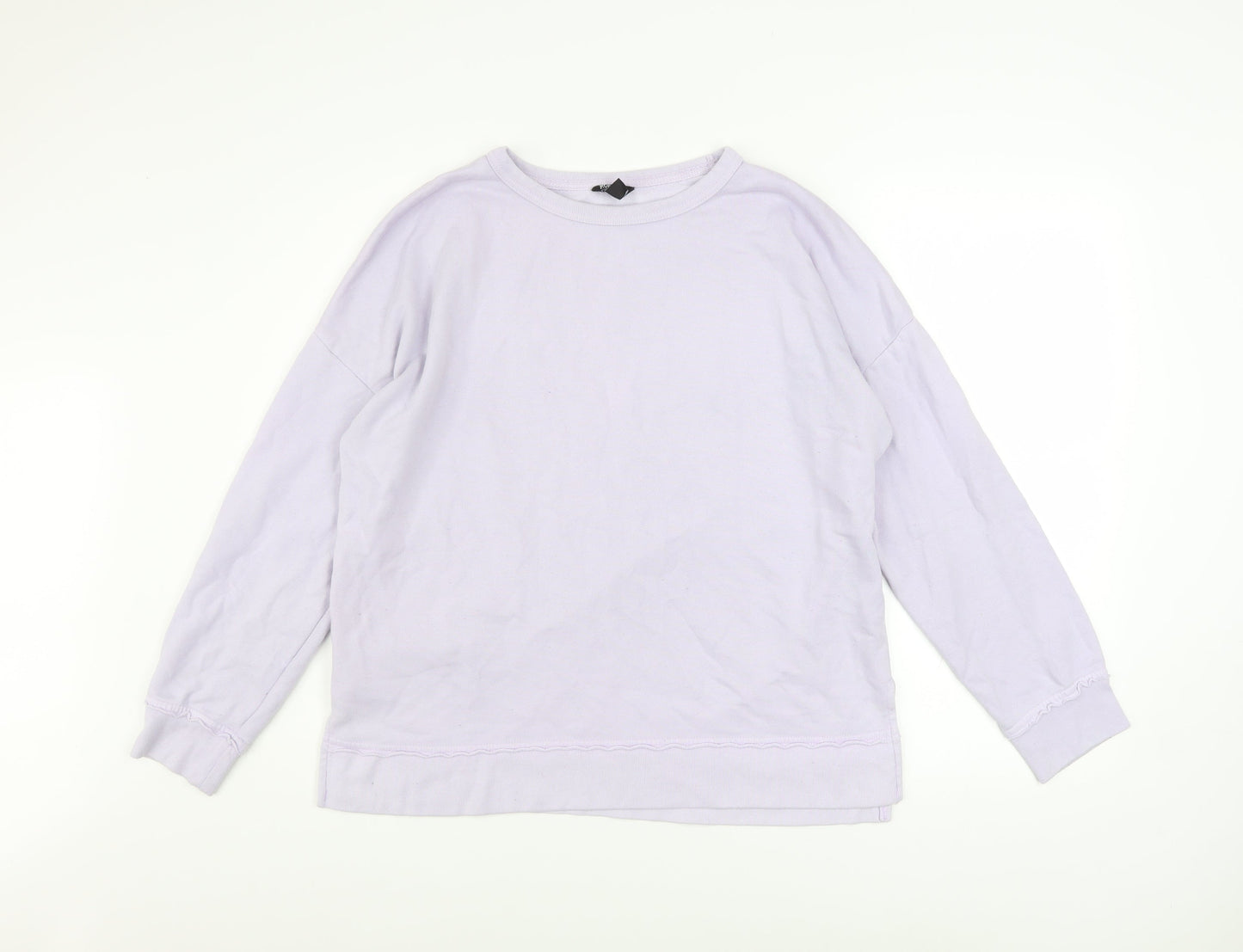 Buffalo David Bitton Women's Lilac Pullover Sweatshirt Size M Cotton Blend