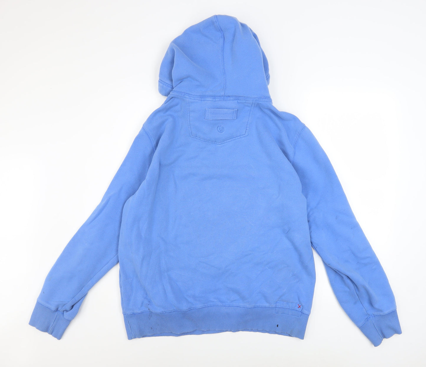 Fat Face Men's Blue Pullover Hoodie M Graphic Cotton Blend