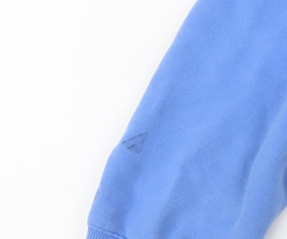 Fat Face Men's Blue Pullover Hoodie M Graphic Cotton Blend