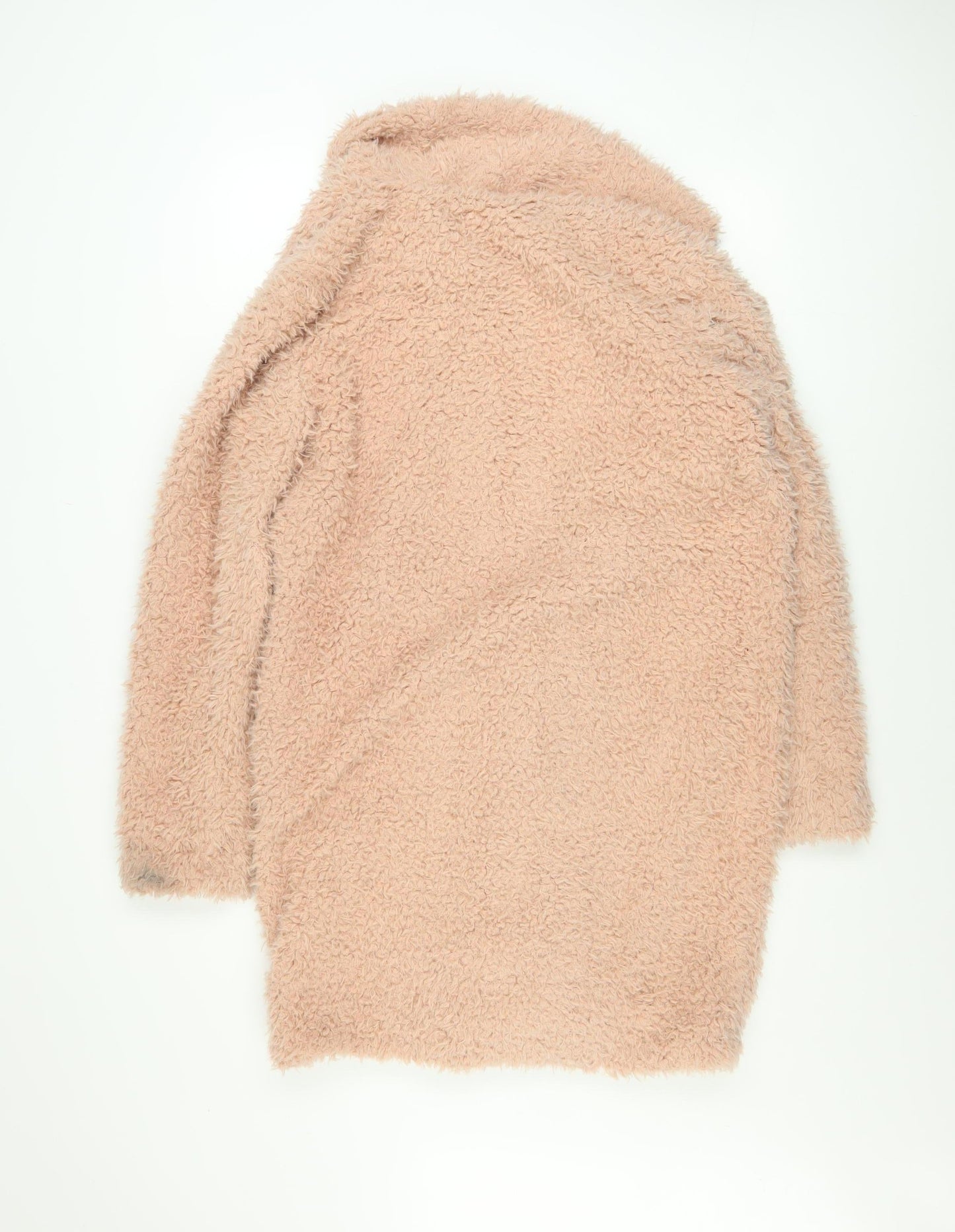 RUT&CIRCLE Women’s Beige Faux Fur Mid-Length Overcoat Size M