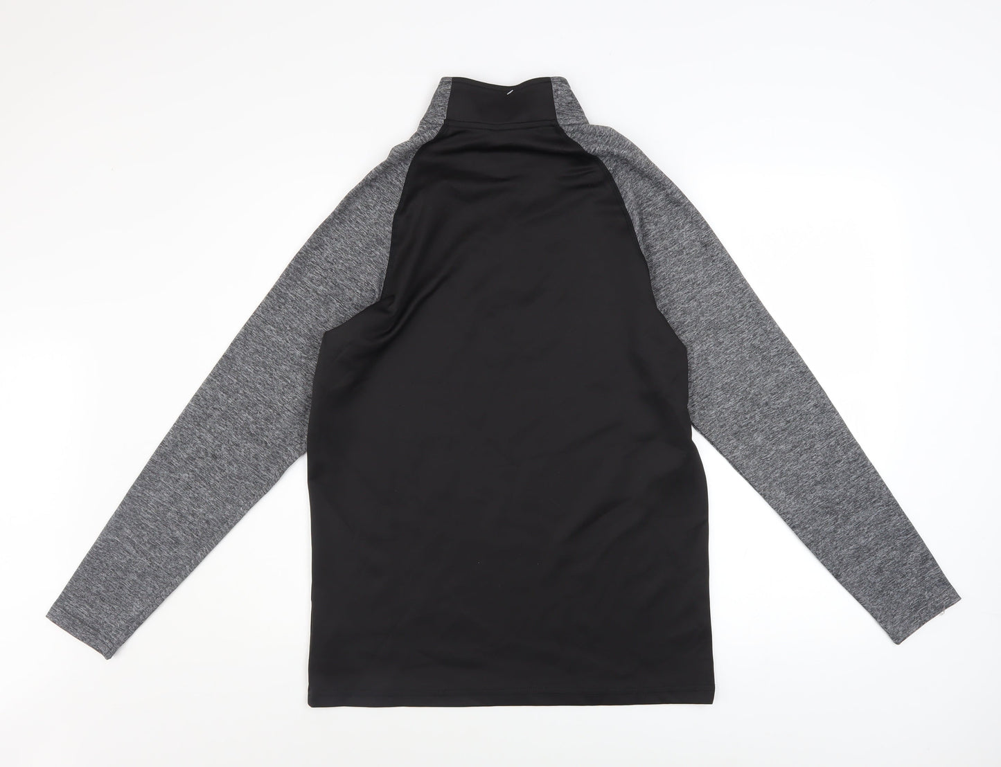 MAN Active Men's Black 1/2 Zip Long Sleeve Athletic Sweatshirt Size S