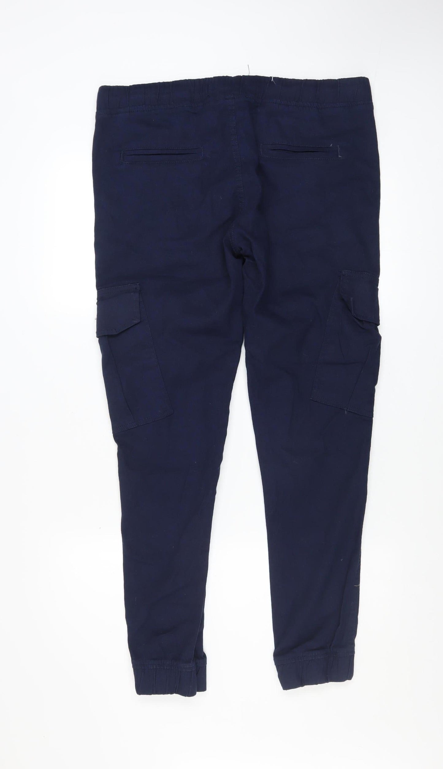 Avalanche Men's Blue Cargo Jogger Trousers Size 34 Cotton Blend Casual