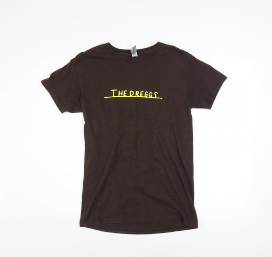 Gildan Men's Brown 'The Dreggs' Band Graphic Short Sleeve T-Shirt S