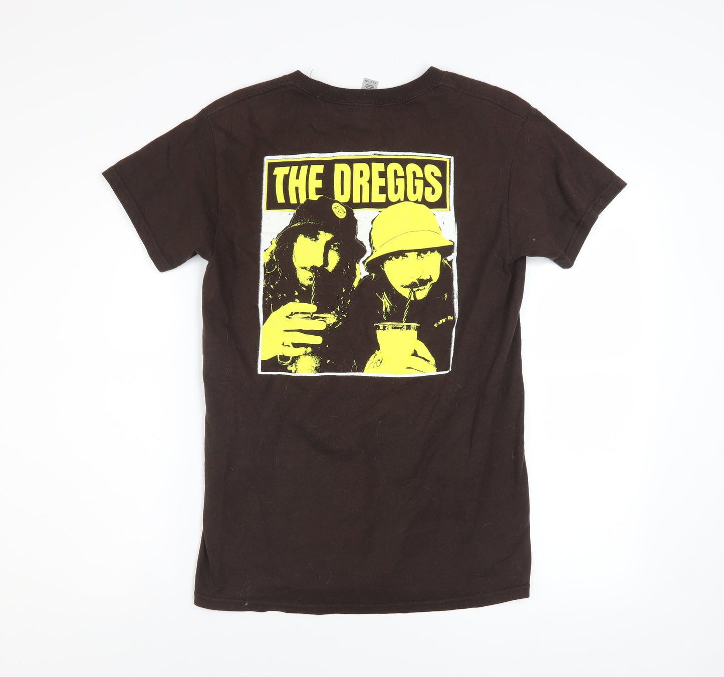 Gildan Men's Brown 'The Dreggs' Band Graphic Short Sleeve T-Shirt S
