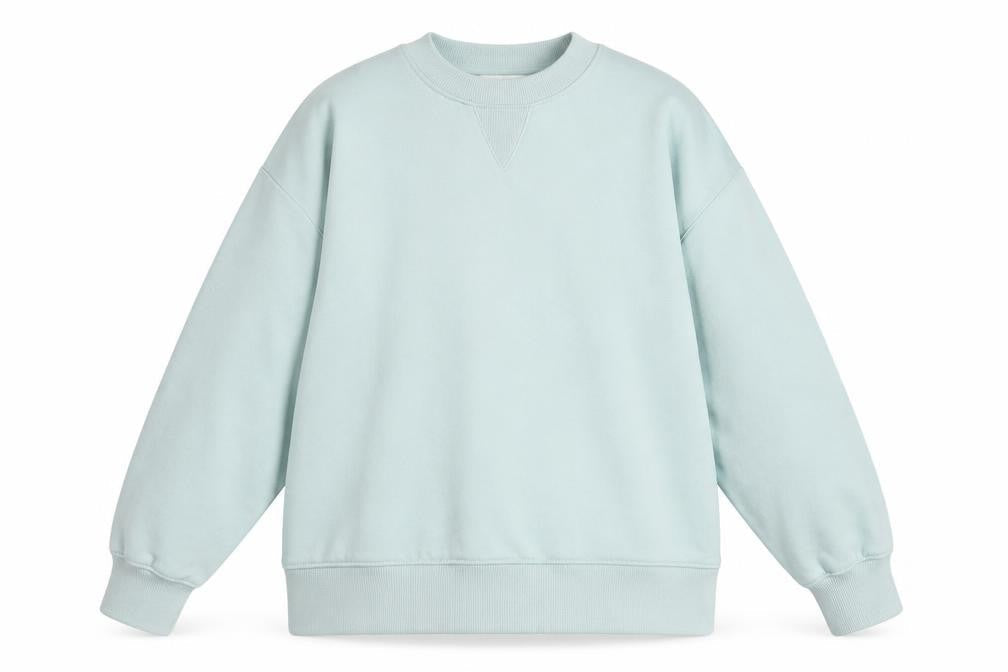 ZARA Men’s Mint Green Cotton Pullover Sweatshirt Size M
