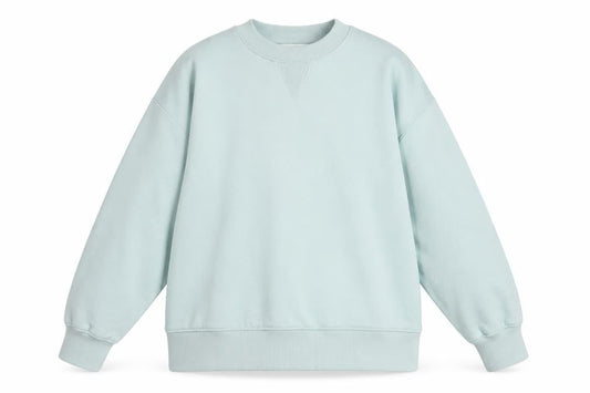 Zara Men’s Mint Green Cotton Pullover Sweatshirt Size M