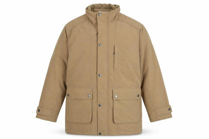 EWM Men’s Beige Cotton Blend Lined Parka Jacket Size L