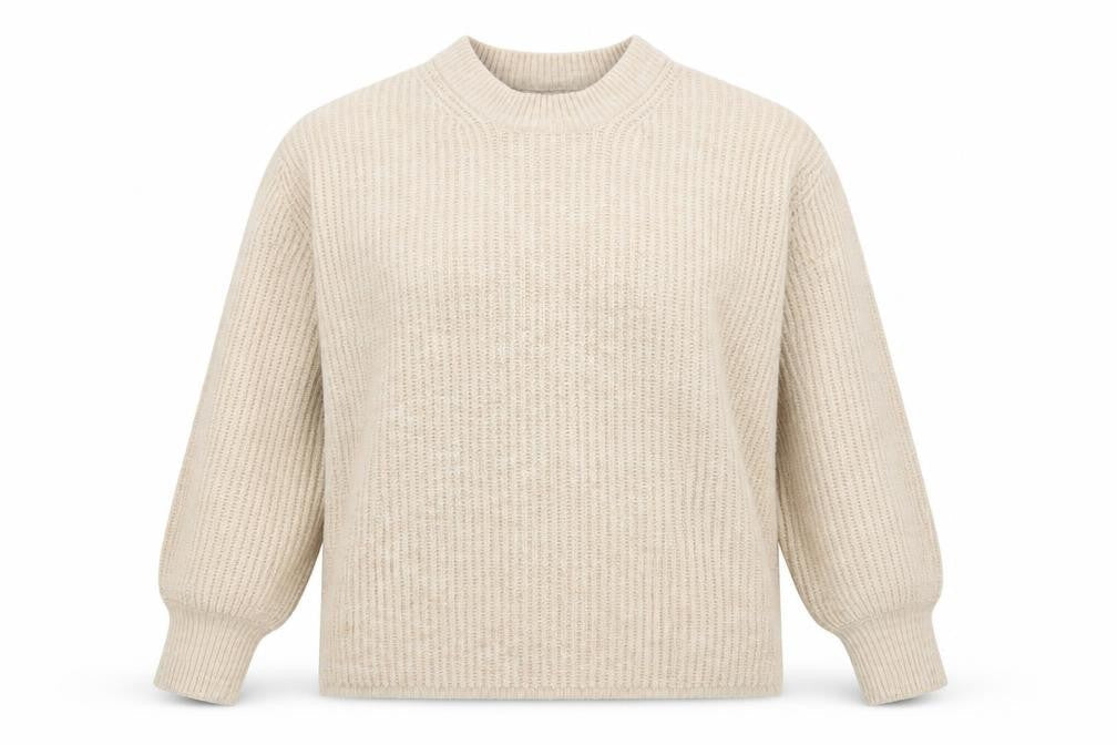 ASOS DESIGN Women Beige Size 8 Mock Neck Chunky Knit Jumper