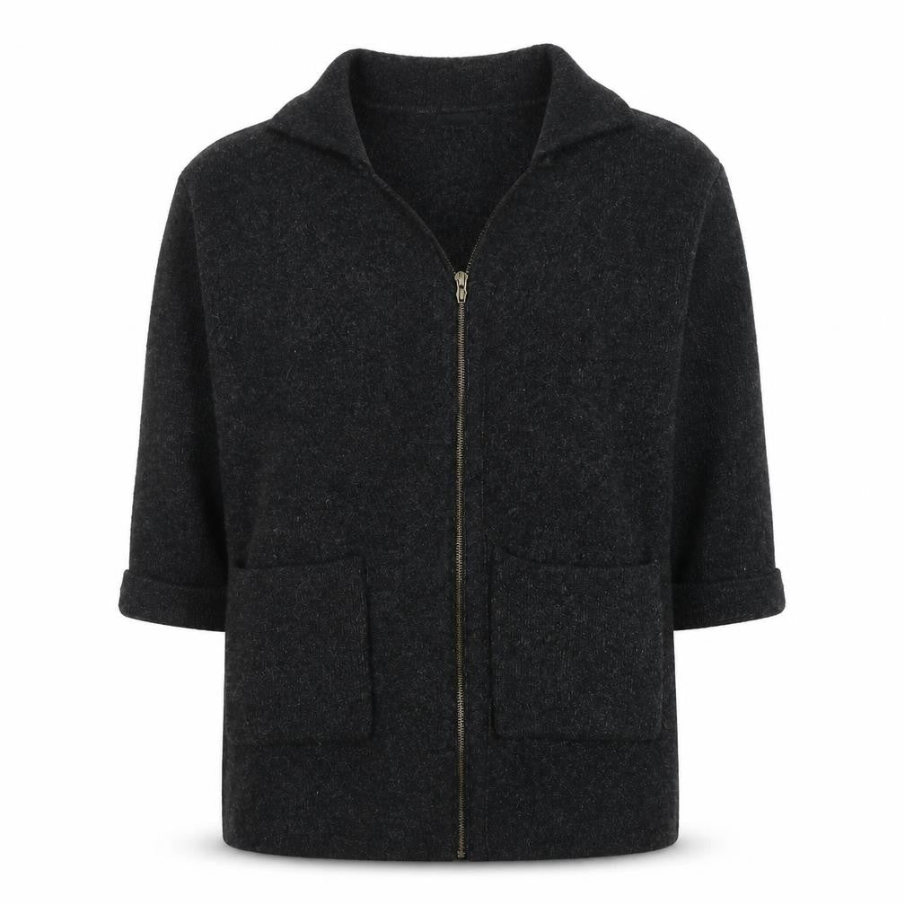 Atmosphere Women's Black Full Zip Chunky Knit Cardigan L