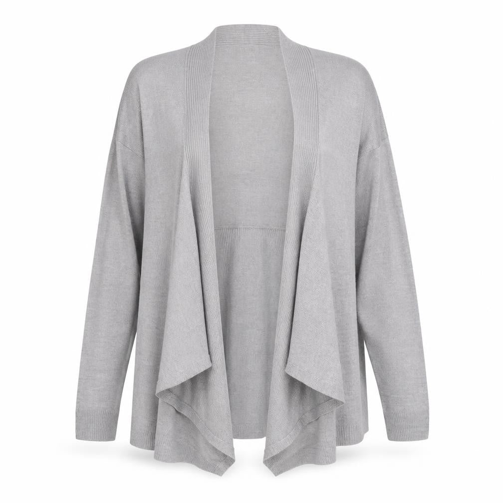 TU Women’s Grey Knit Long Sleeve Open Cardigan Size 12