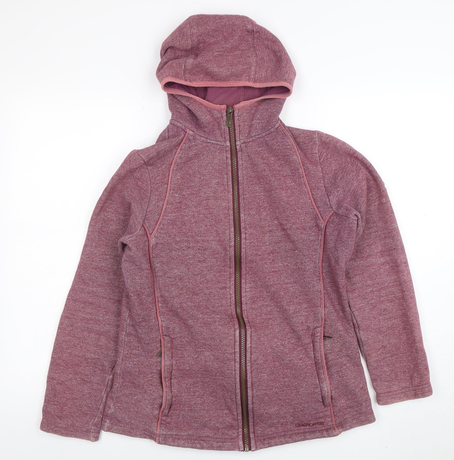 Craghoppers Womens Purple Full Zip Hooded Sweatshirt UK 12