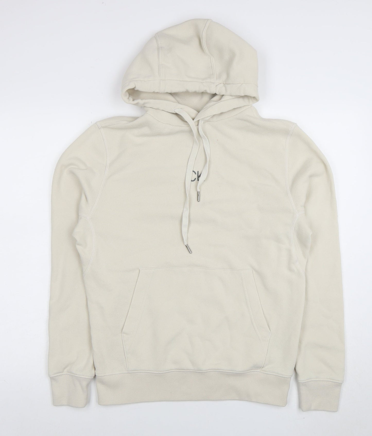 Calvin Klein Golf Women Beige Pullover Hoodie Size S Cotton Blend