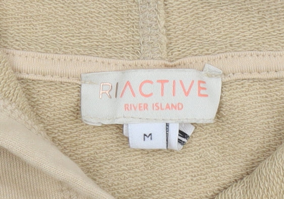 River Island RI Active Beige Women's Pullover Hoodie Size M