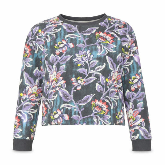 VILA Women's Multicoloured Floral Long Sleeve Crew Neck T-Shirt XS
