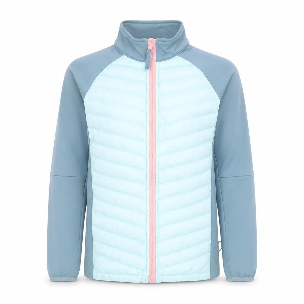 Mountain Warehouse Girls Blue Softshell Puffer Jacket 11-12 Years Lightweight Zip