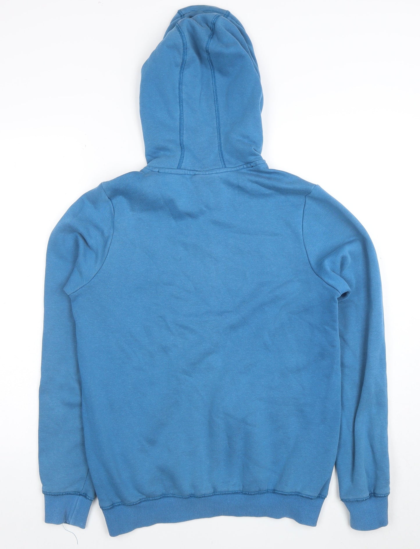 Umbro Men's Blue Pullover Hoodie Small Logo Fleece Sweatshirt