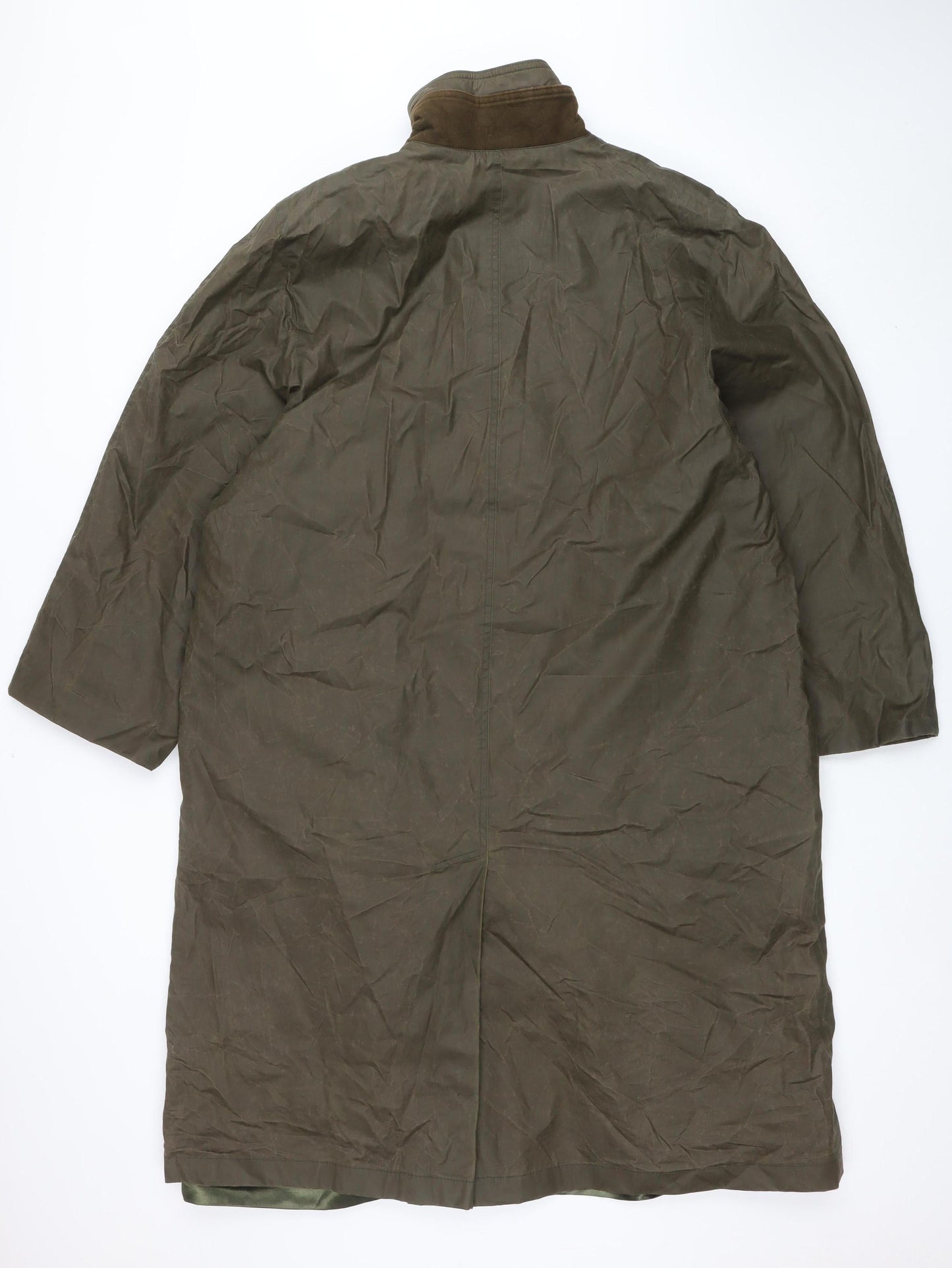 Michael Mortell Women's Brown Long Rain Coat Size 12 Water Resistant