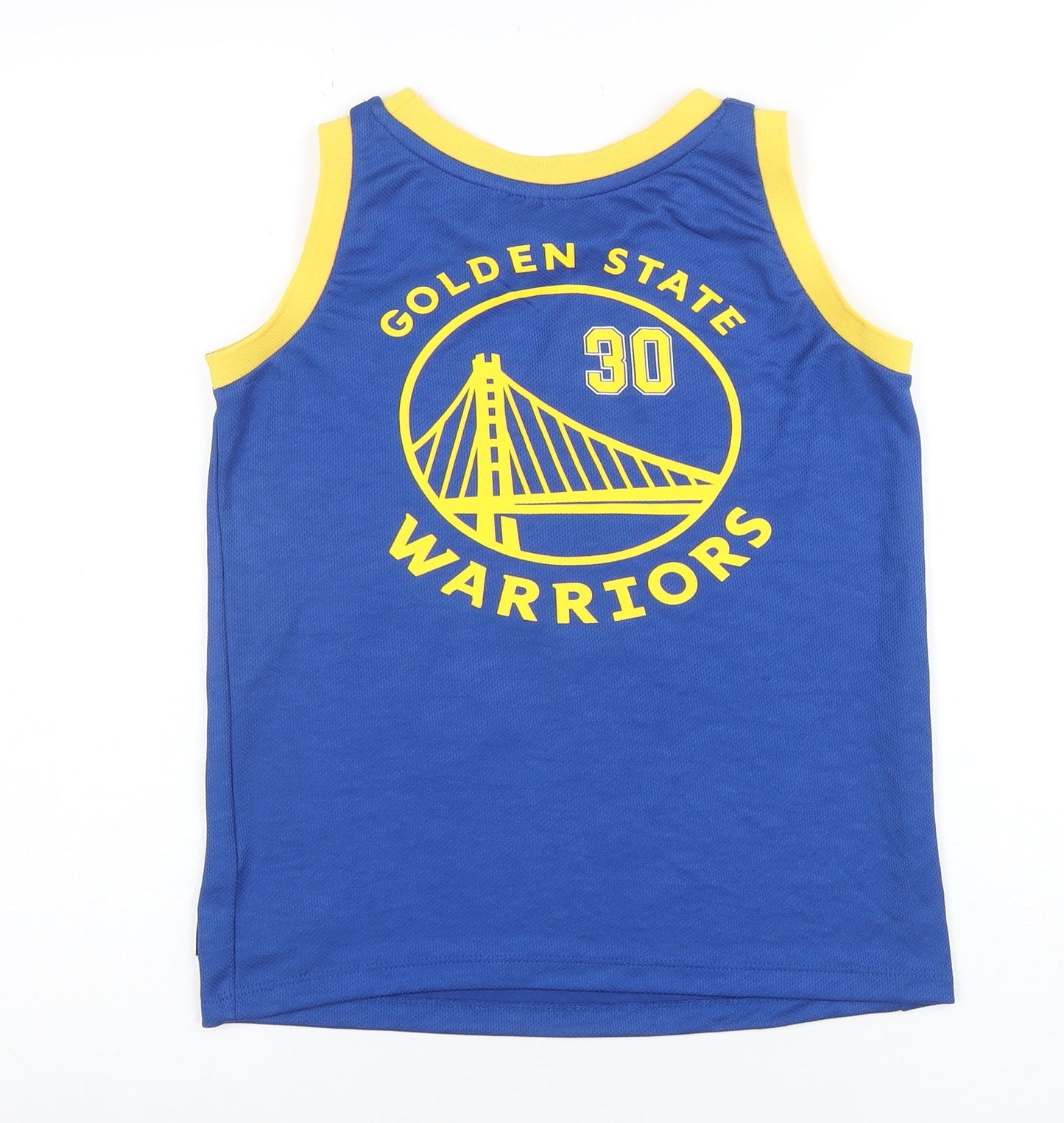 NBA Boys Blue 10-11 Years Golden State Warriors Curry 30 Basketball Jersey Tank