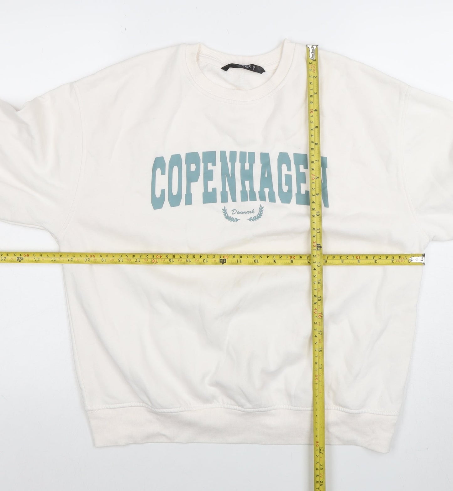 Dunnes Women’s White Copenhagen Print Pullover Sweatshirt M