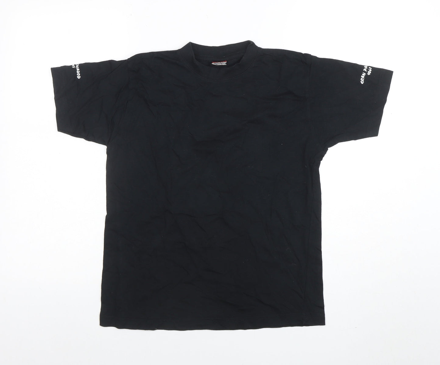 Cilque Boys Black 150/160 Graphic Print Short Sleeve Cotton T-Shirt