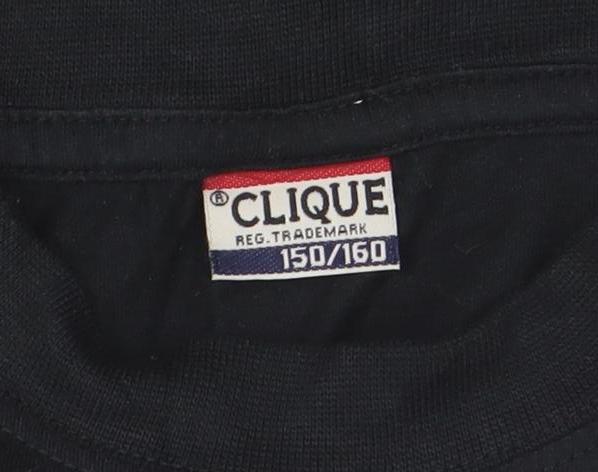 Cilque Boys Black 150/160 Graphic Print Short Sleeve Cotton T-Shirt