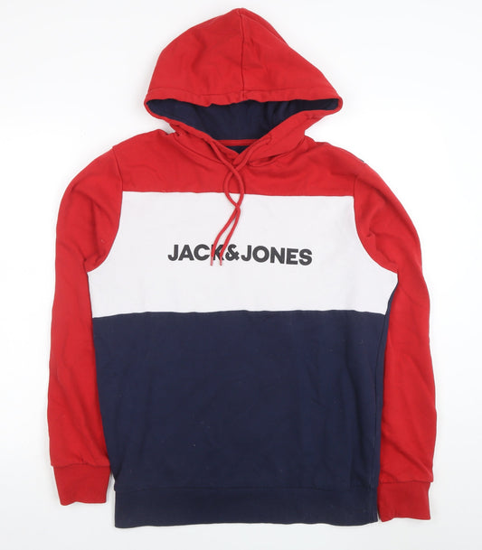 Jack & Jones Men's Multicoloured Pullover Hoodie M