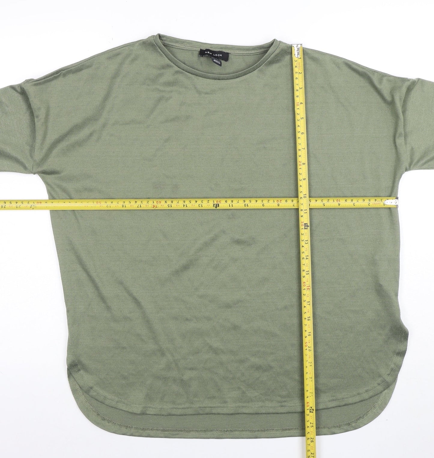 New Look Women’s Green Short Sleeve Basic Crew Neck T-Shirt Size S