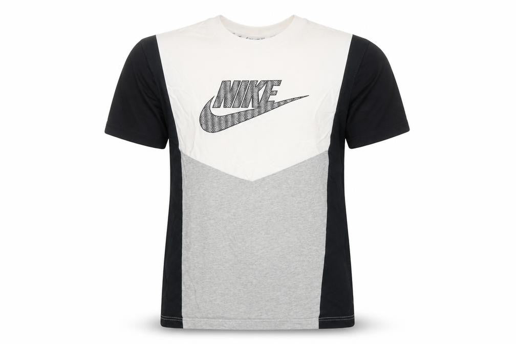 Nike Men's Multicoloured Small Colourblock Logo Crew Neck T-Shirt