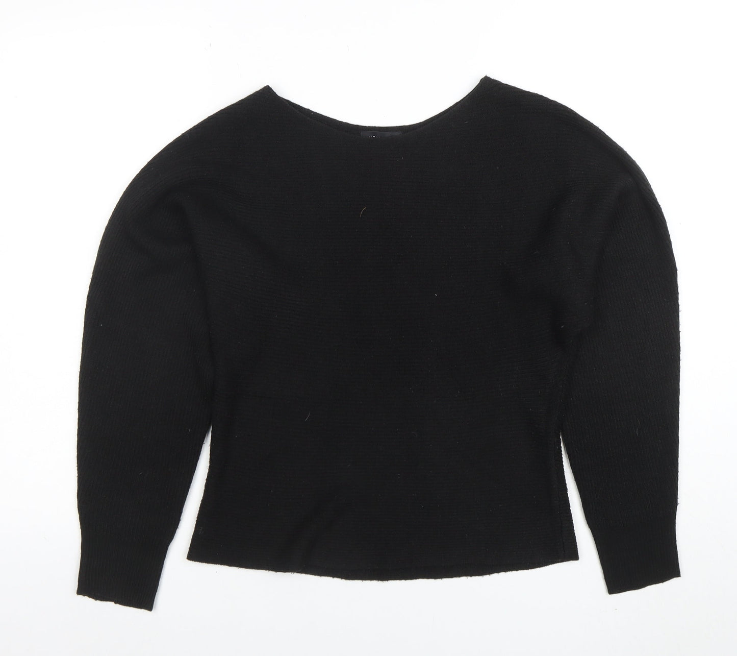 New Look Women’s Black Boat Neck Knit Jumper Size S