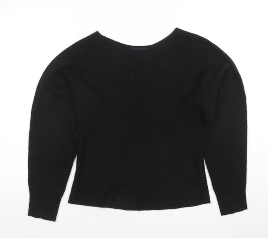 New Look Women’s Black Boat Neck Knit Jumper Size S
