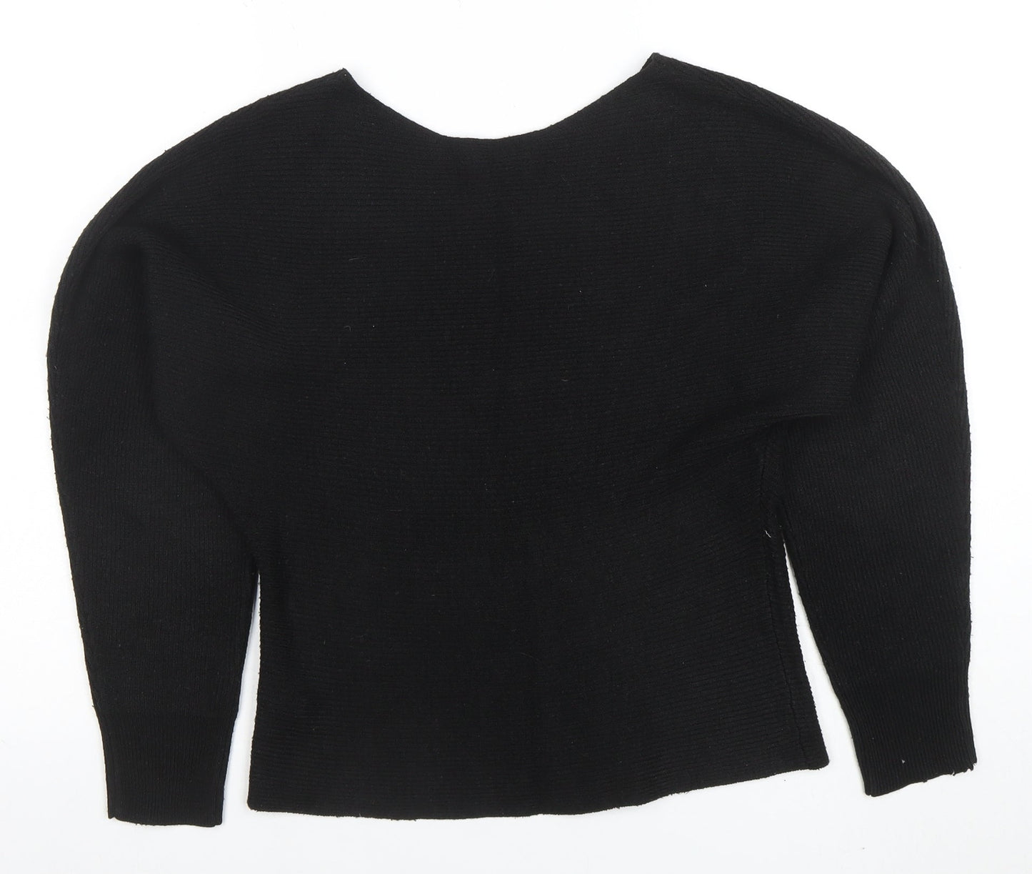 New Look Women’s Black Boat Neck Knit Jumper Size S