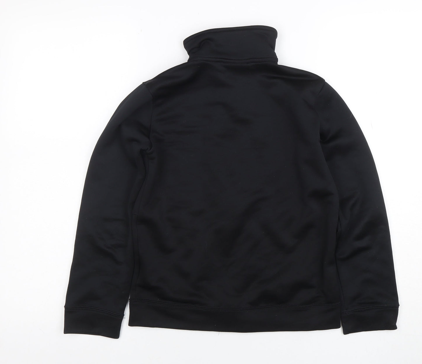 Nike Boys Black Full Zip Hoodie Sweatshirt Size 10-12 Years Polyester
