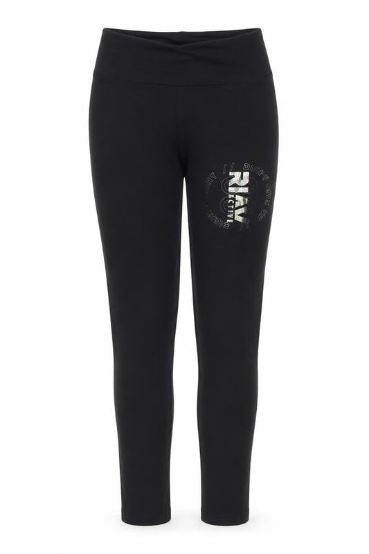River Island Women Black XS Leggings High Waist Stretch Activewear