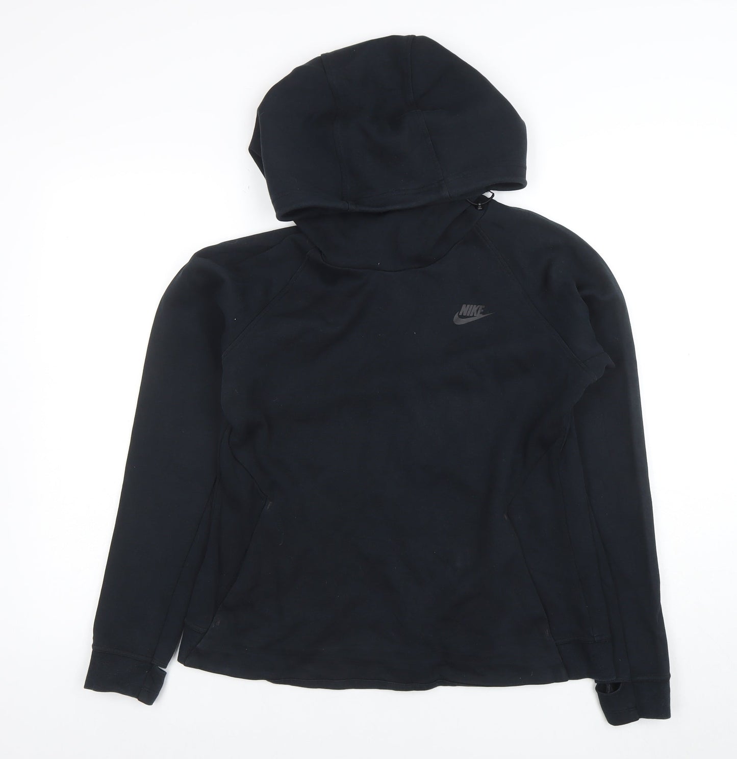 Nike Women Black Pullover Hoodie Size L Classic Style