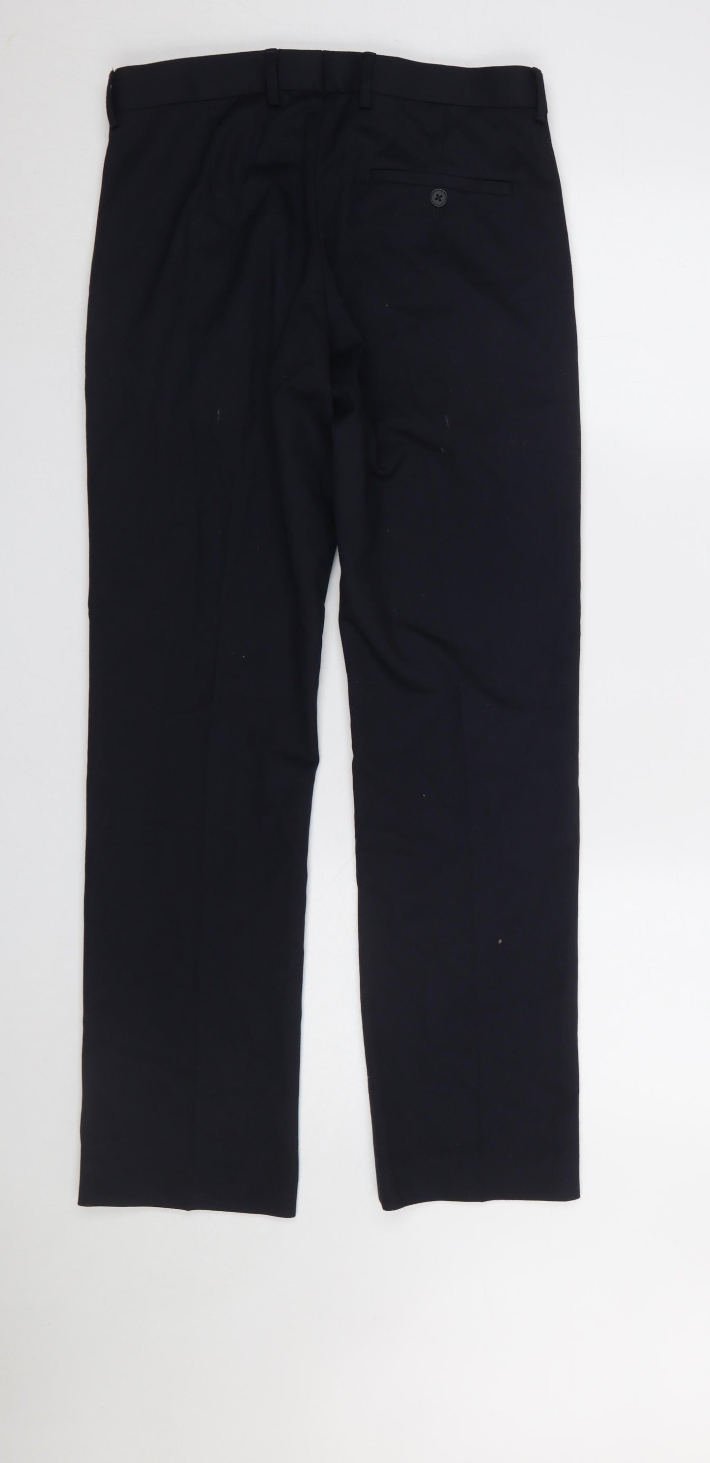 Dunnes Stores Men's Navy Dress Pants 28W 31L Regular Fit Straight Leg