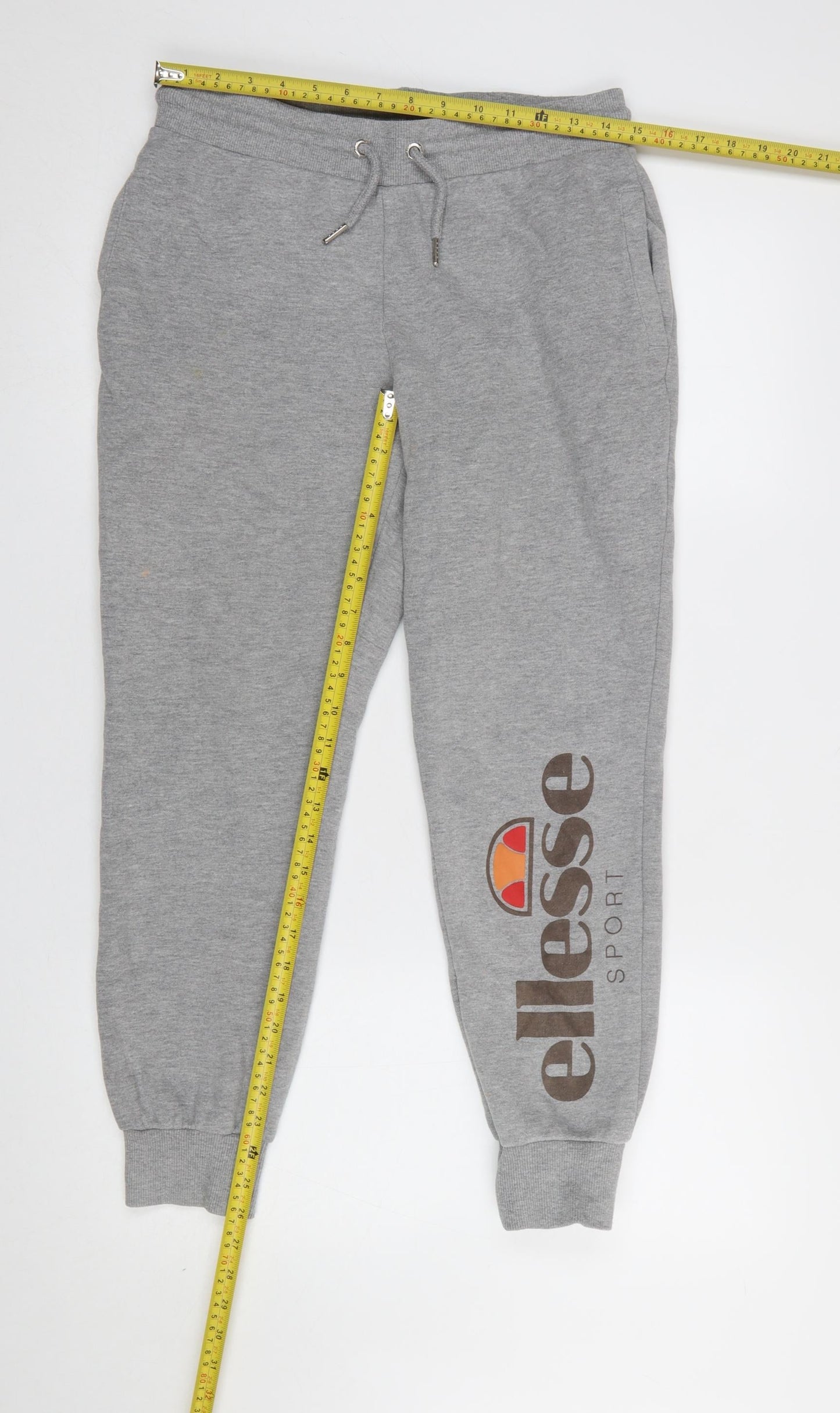 Ellesse Womens Grey Jogger Sweatpants Size 10 Casual Elastic Waist