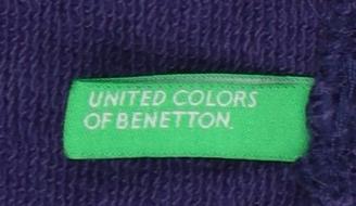 United Colors of Benetton Girls Purple Pullover Hoodie 13-14 Years Logo Cotton
