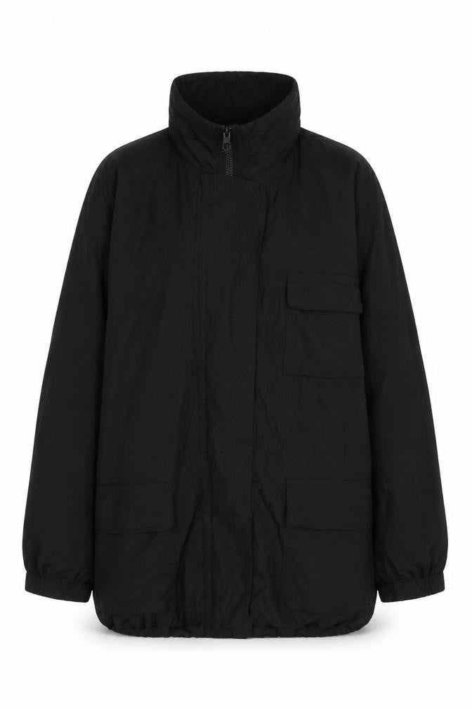 Marks & Spencer St Michael Women's Black Nylon Zip Jacket Size 10