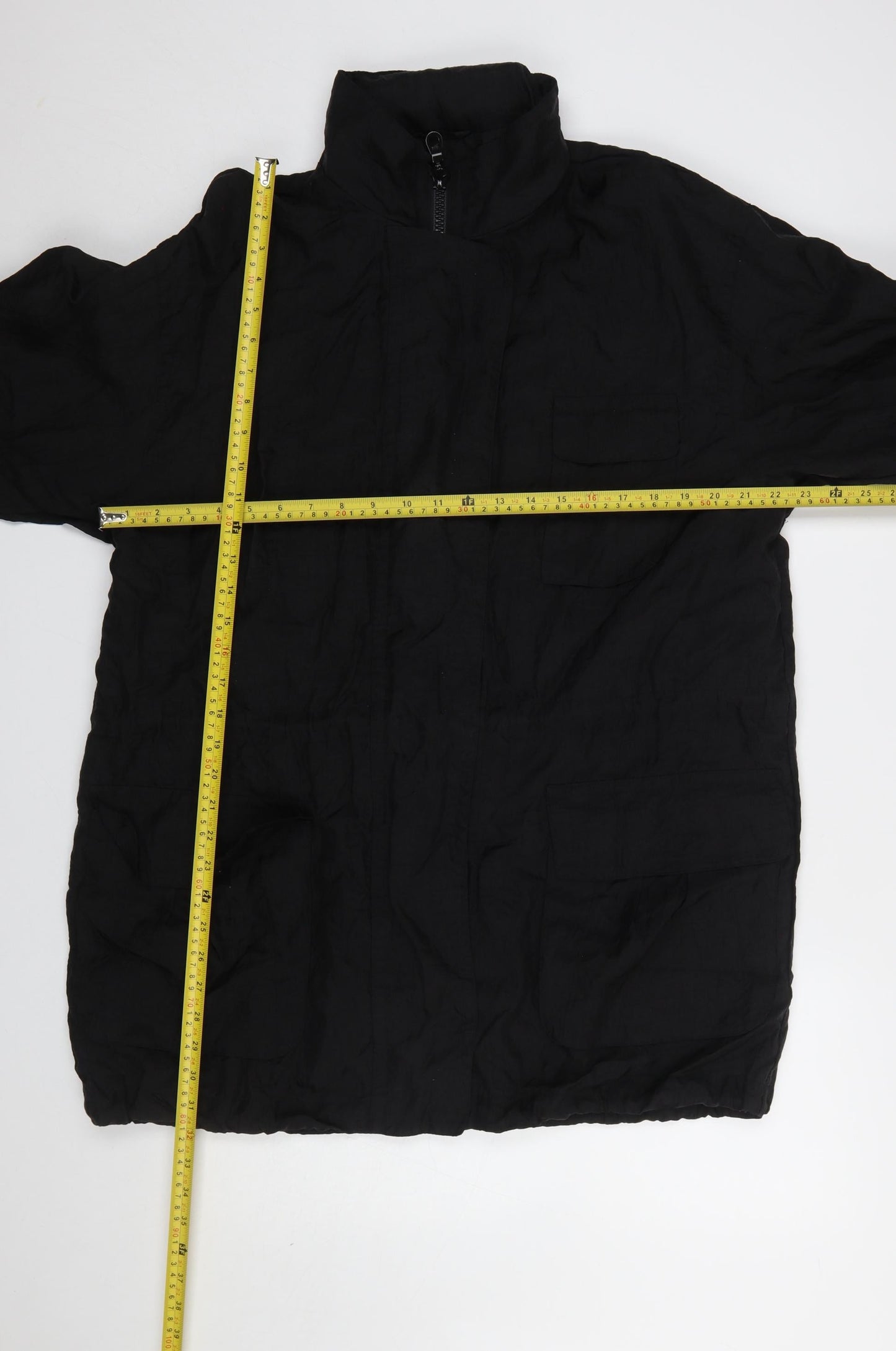 Marks and Spencer St Michael Women's Black Nylon Zip Jacket Size 10