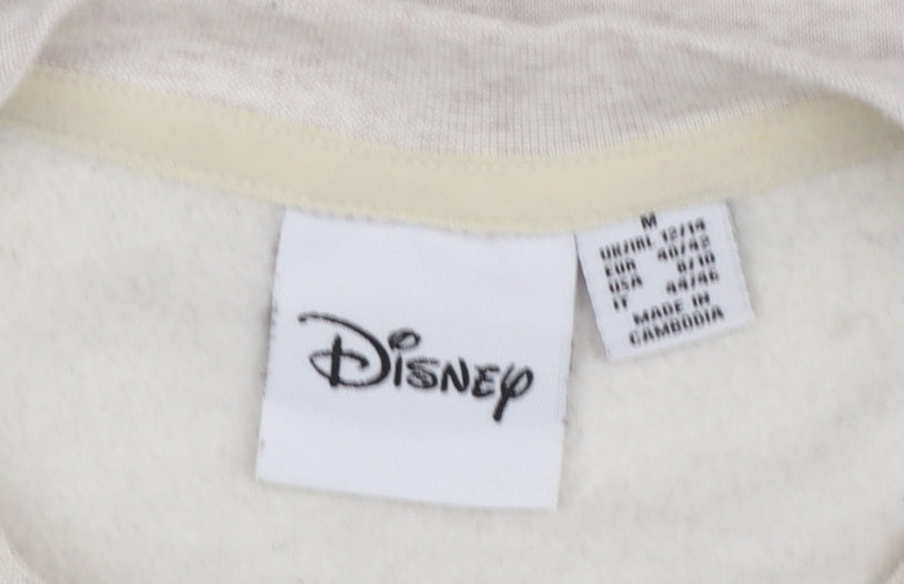 Disney Women Beige Lion King Simba Graphic Pullover Sweatshirt M