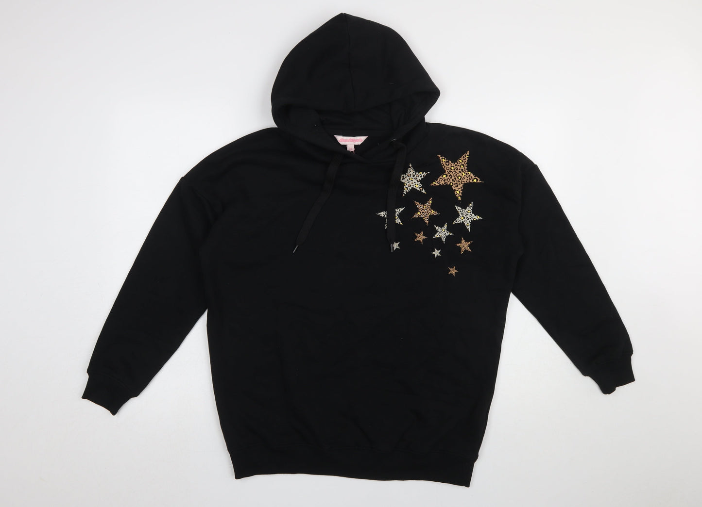 Board Angels Women Black Size 10 Pullover Hoodie with Star Accents