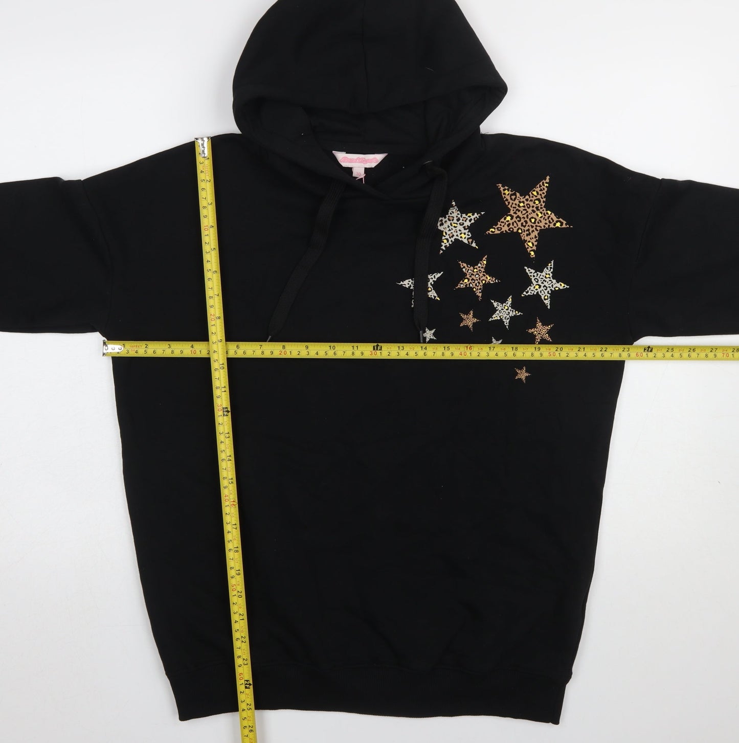 Board Angels Women Black Size 10 Pullover Hoodie with Star Accents