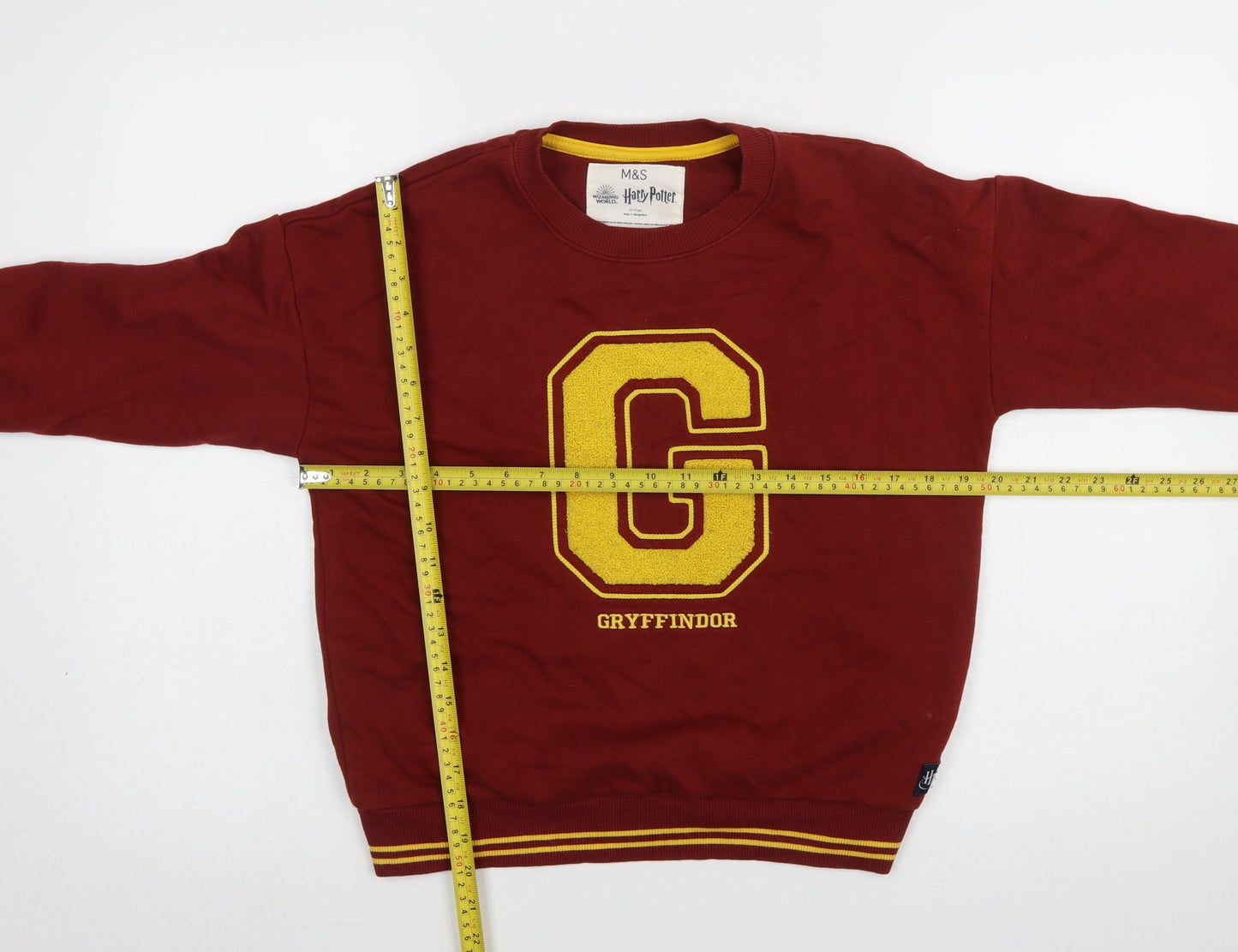 Marks and Spencer Girls Red Gryffindor Harry Potter Pullover Sweatshirt 11-12 Years