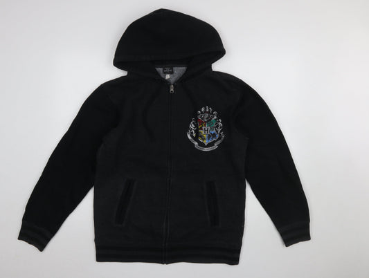 Harry Potter Universal Studios Womens Black Full Zip Hoodie M